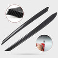 AuthEssentials 2Pcs ABS Carbon Fiber Inner Front Door Panel Armrest Cover Trim Interior Decoration Compatible for Latest 2021 Tesla Model 3 Model Y (White)