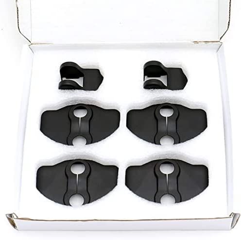 AuthEssentials-Set of 6 Door Lock Protector Covers for Tesla Model 3, Door Stopper Cover Latche Cover