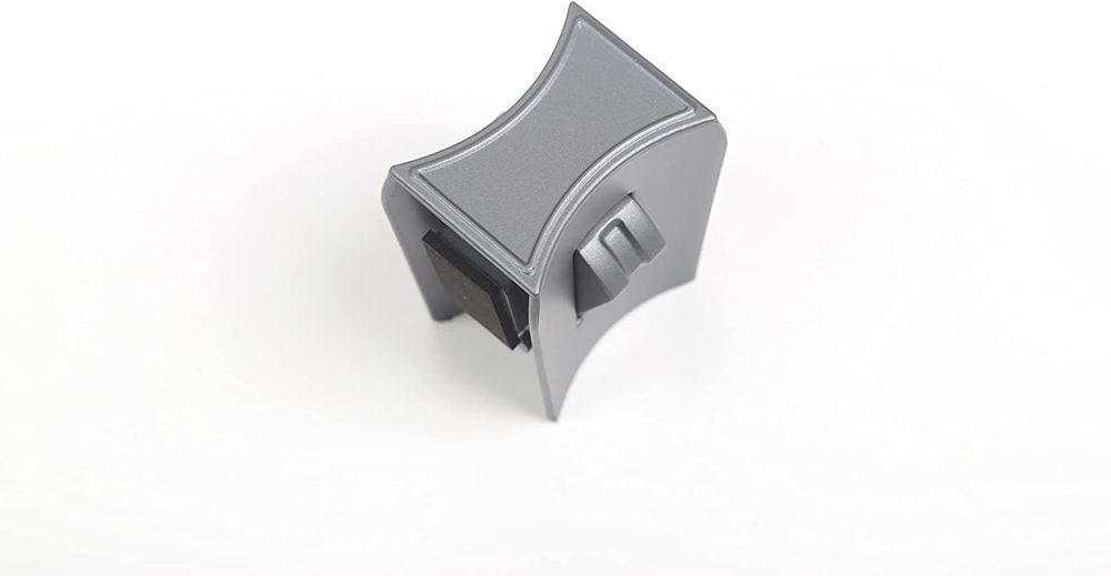 AuthEssentials-Cup Holder Limiter Insert for Tesl-a Model 3 and Model Y 2017-2020 Accessories, Water Cup Slot Stabilizer Clip Non-Slip Cup Holder Interior Trim Center Console Easy On Off (Silver Grey)