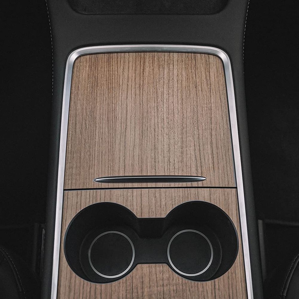 Tesla Model 3 Model Y 2021 Center Console Wrap Kit (Wood Grain)