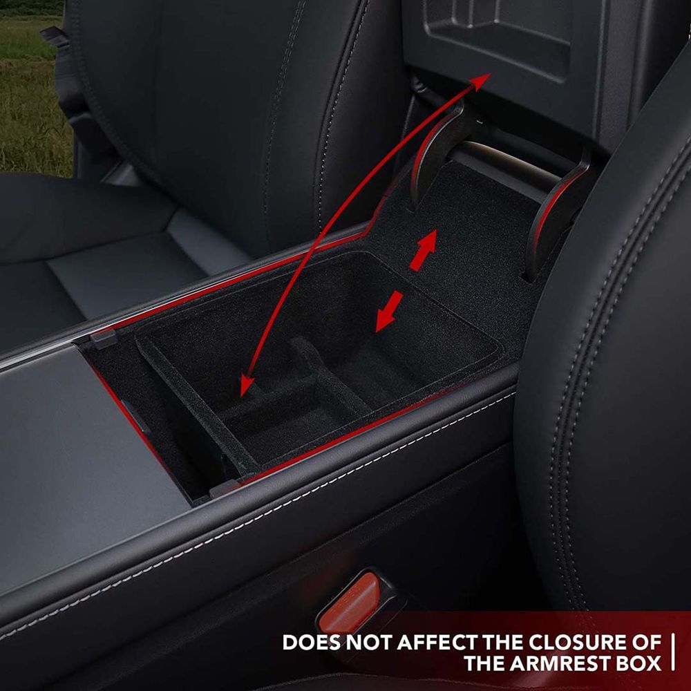 Tesla Model 3/Y  Rear Cup Holder Cover (Carbon Fiber Pattern )