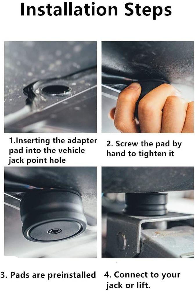 Tesla Model 3/S/X/Y,  Jack pad (4 Pucks with a Storage Case)