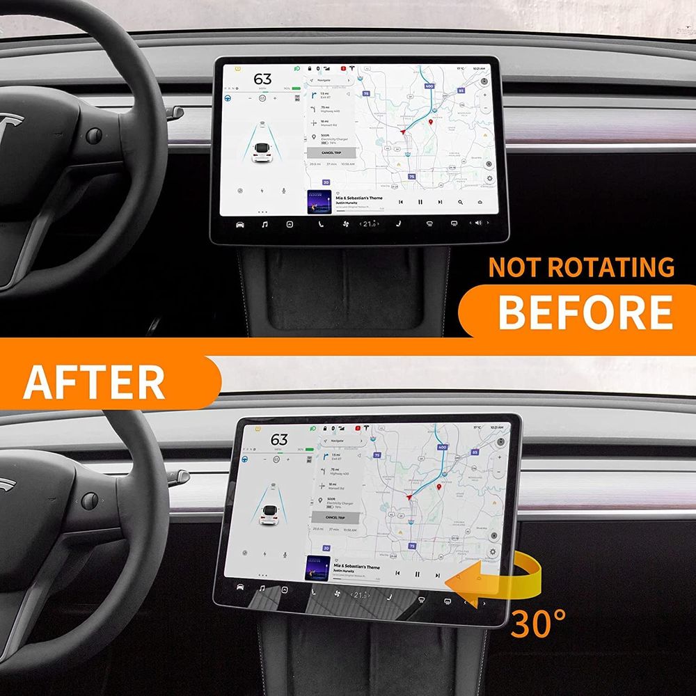 Tesla Model 3 Model Y Swivel & Tilt Screen Mounting Kit