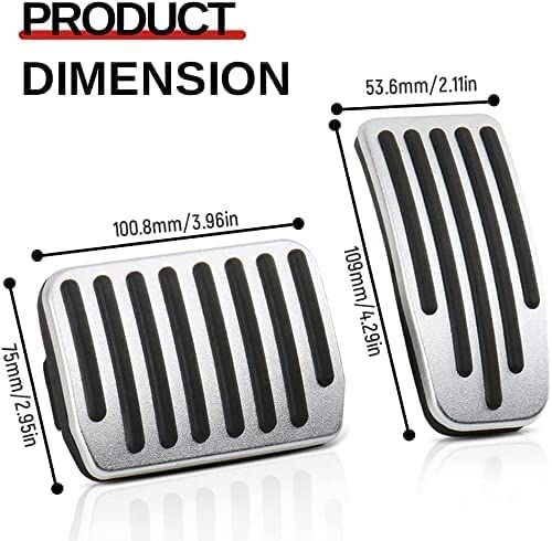 Tesla Model 3 Y Foot Pedal Covers (Silver)