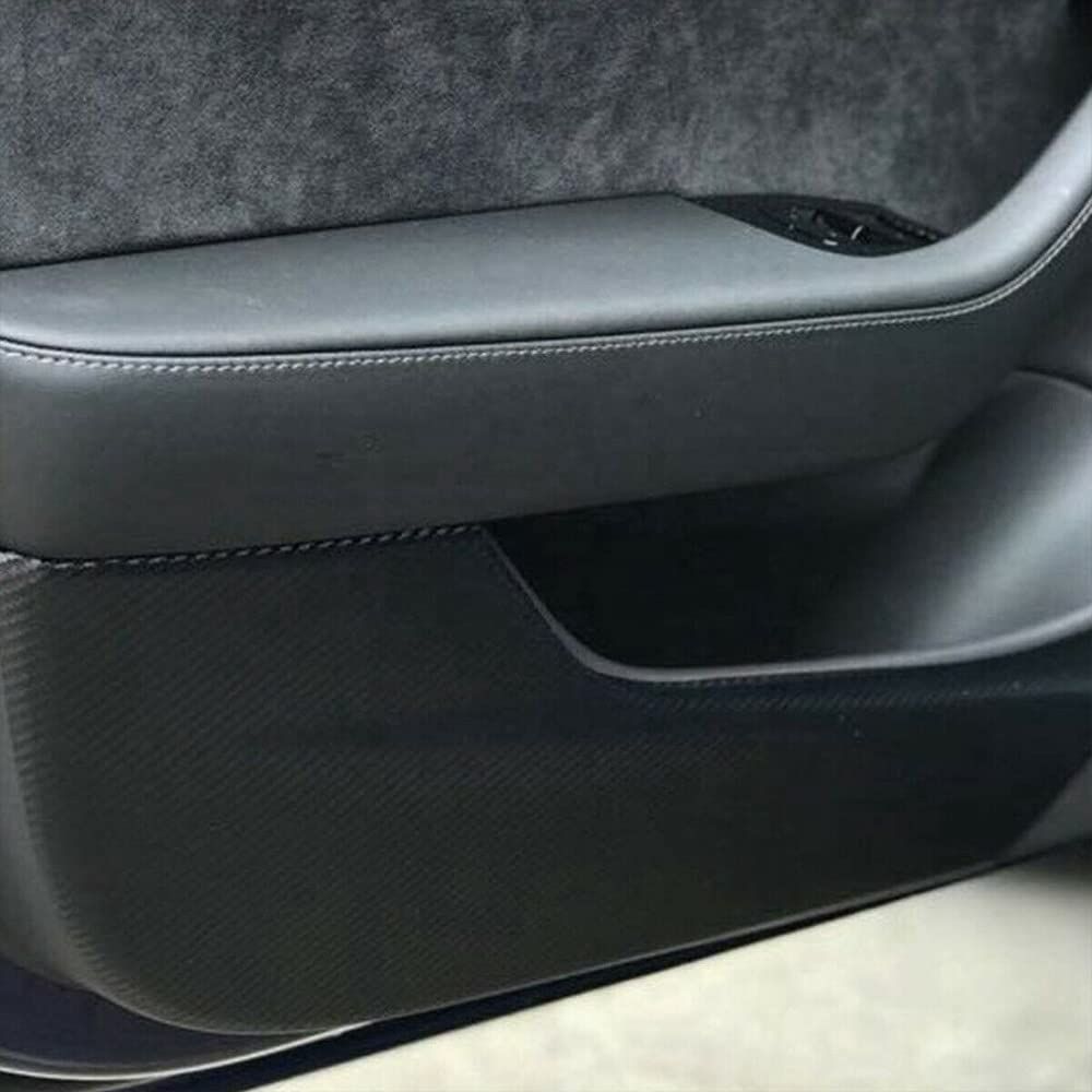 Tesla Model 3 DoorAnti-Kick Protector (Carbon Fibre Pattern)