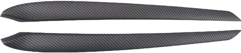 AuthEssentials 2 PCs ABS Carbon Fiber Pattern Inner Front Door Panel Armrest Cover Trim Latest 2021 Tesla Model 3 Model Y Matte Carbon