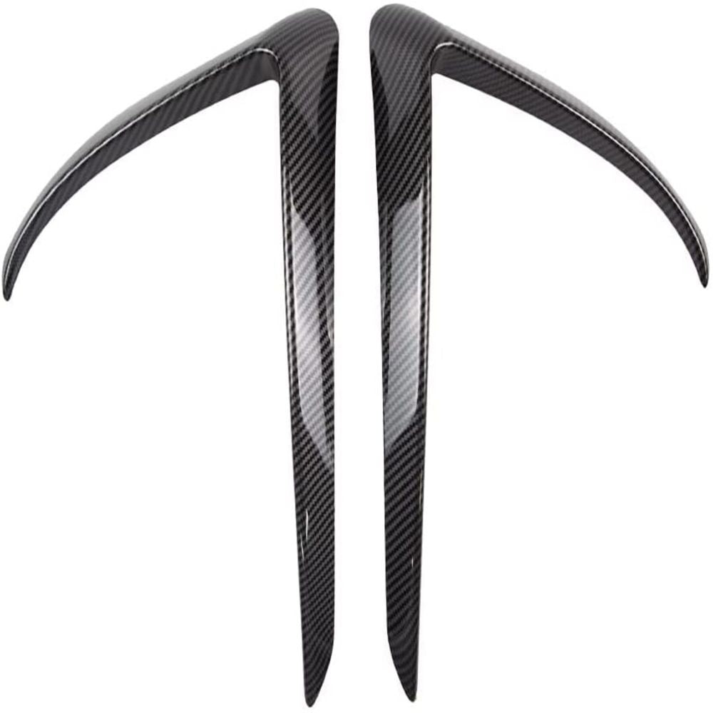 Tesla Model 3 Front Fog Light Trim Cover-Glossy Carbon