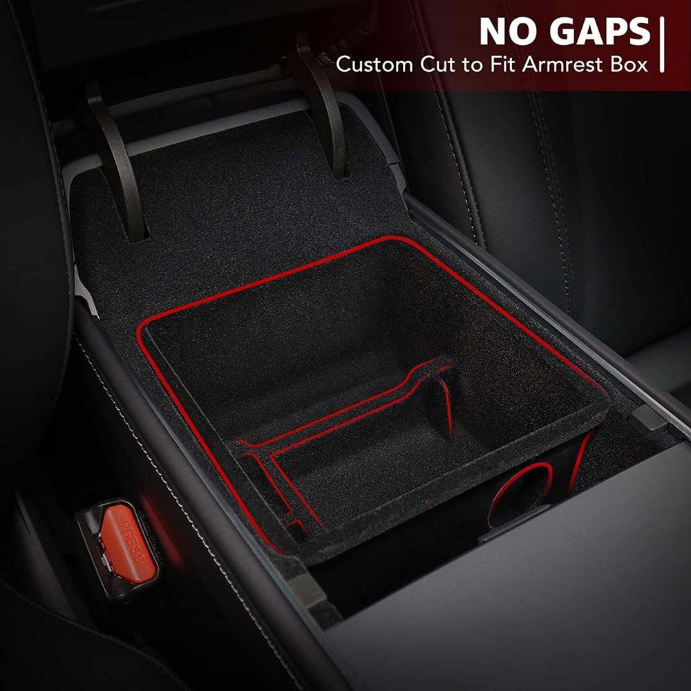 Tesla Model 3/Y  Rear Cup Holder Cover (Carbon Fiber Pattern )