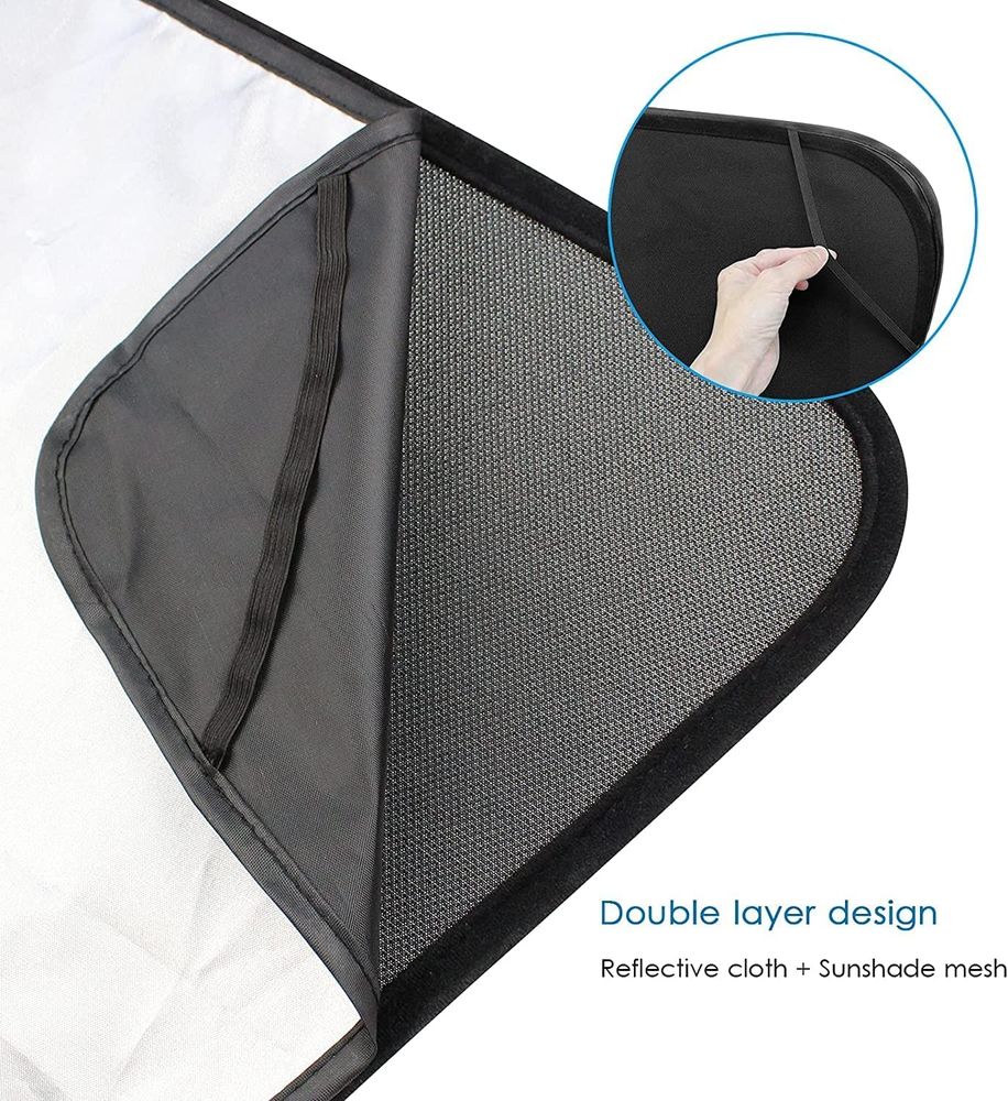 AuthEssentials 2021 Tesla Model 3 Accessories Glass Roof Sunshade Sunroof Rear Window Sunshade Compatible for Tesla Model 3 Sunshade with Skylight Reflective Covers Set of 4