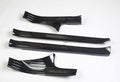 AuthEssentials-Tesla Model 3 Door Sill Protector Carbon Fiber Door Sill Scuff Plate Guard (Set of 4) Included Front Rear Door Sill