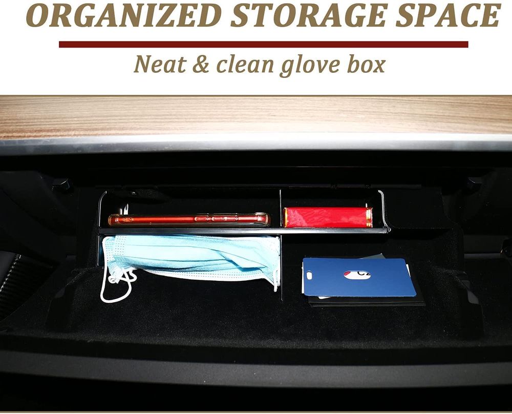 Tesla Model 3/Y Glove Box Organizer Compatible with 2017-2021+