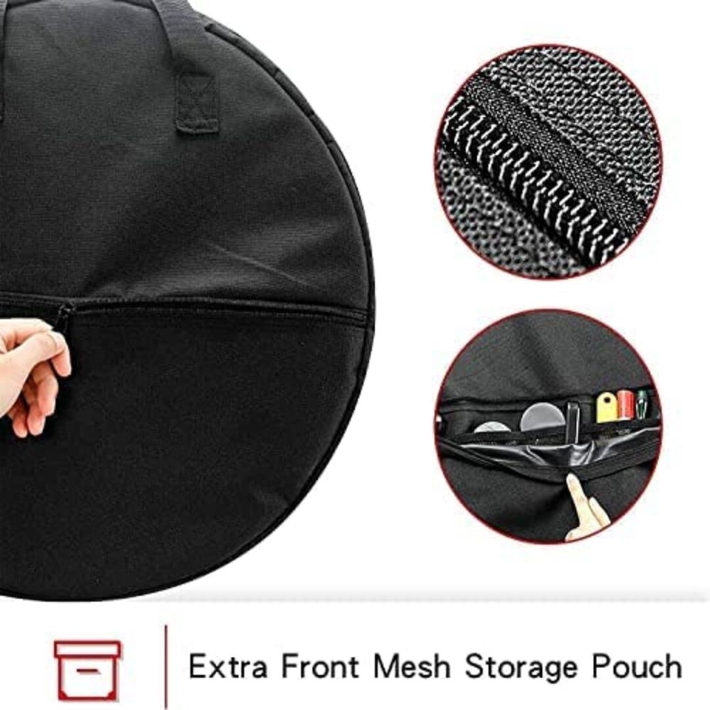 AuthEssentials-Tesla Model 3 Aero Wheel Cover Storage Carrying Bag Hub Cap Storage 18'' 19" Gemini Model Y Hub Cap Storage Bag