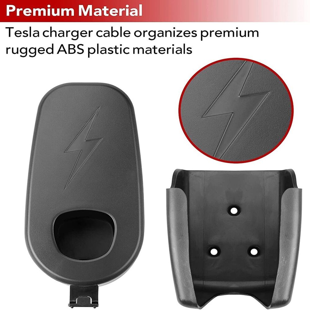 Generic Tesla Charging Cable Holder Organizer for Tesla Model Y Model 3 Model X Model S Wall Mount Connector with Chassis Holder Mobile Charger