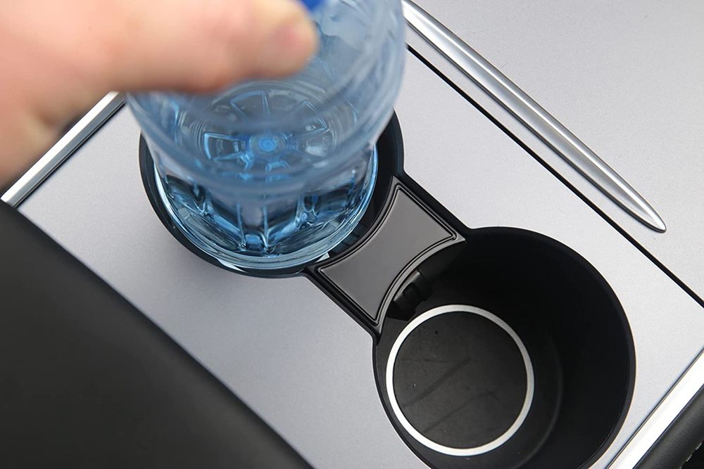 Tesla Model 3/Y Cup Holder Limiter Insert - Dumb Black