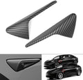 Tesla  Model X S 3 Y Side Camera Turn Signal Cover Carbon Fiber Pattern (Matte Black)