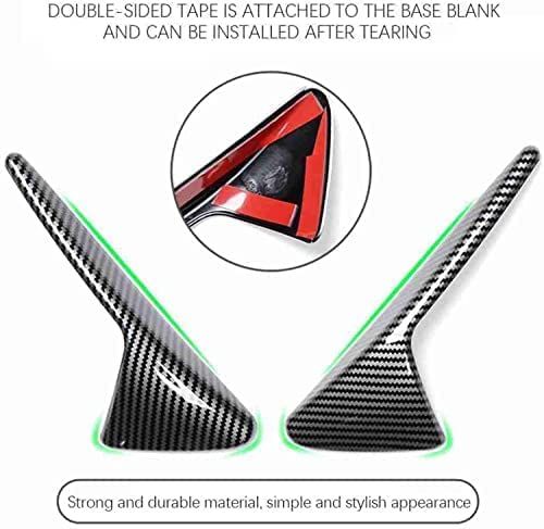 Tesla  Model X S 3 Y Side Camera Turn Signal Cover Carbon Fiber Pattern (Matte Black)