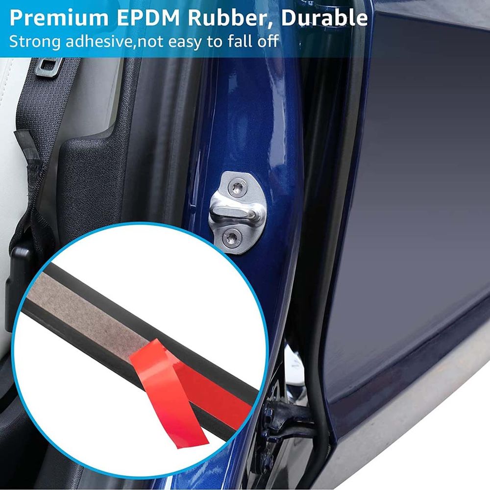 Tesla Model 3 Model S Car Door Seal Kit Soundproof Rubber Weather Strip Draft Wind Noise Reduction Kit  2016-2022
