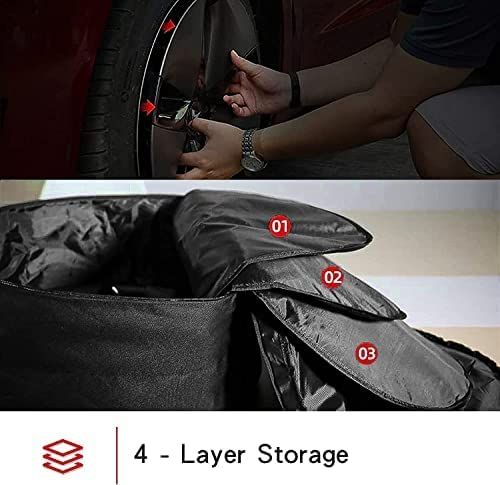 AuthEssentials-Tesla Model 3 Aero Wheel Cover Storage Carrying Bag Hub Cap Storage 18'' 19" Gemini Model Y Hub Cap Storage Bag